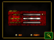 Rules menu